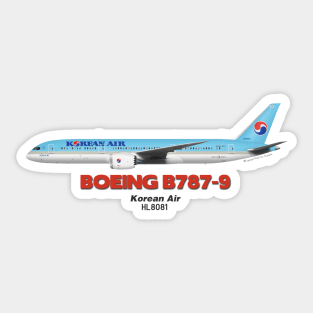 Boeing B787-9 - Korean Air Sticker